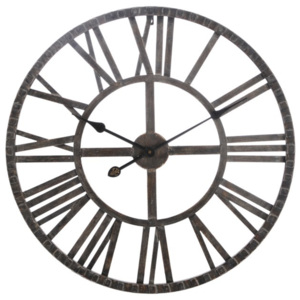 Kovové hodiny s rímskymi číslicami - Ø 60 cm