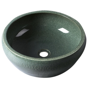 SAPHO - PRIORI keramické umyvadlo, průměr 42cm, zelená (PI013)