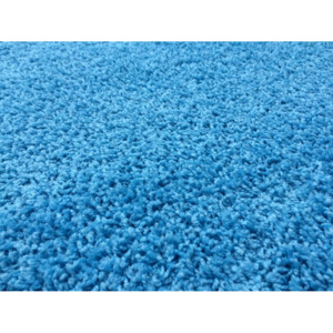 Vopi koberce Kusový koberec Color shaggy modrý - Navrhněte si vlastní rozmer a tvar - klikněte zde cm