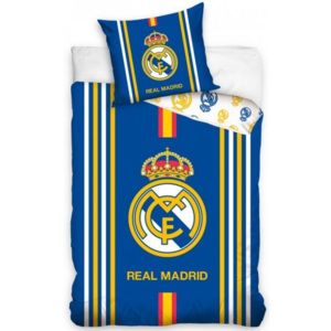 Carbotex · Bavlnené posteľné návliečky FC Real Madrid - Centro Amarillo - 70 x 90 + 140 x 200 cm