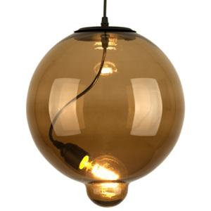 Design2 Luster - Závesná lampa Modern Sklo Buble hnedá