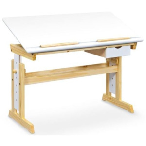 Halmar ANAS písací stôl biely - sosna
