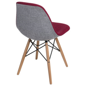 Design2 Stoličky P016V Duo červená šedá