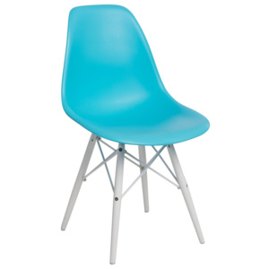 Design2 Stoličky P016V PP oceán modrá / biela