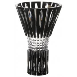 Krištáľová váza Denver, farba čierna, výška 300 mm