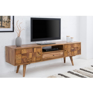 TV-skrinka 38417 140cm Masív drevo Palisander Retro-Komfort-nábytok