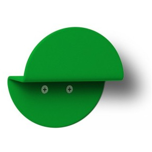 Nástenný okrúhly vešiak zelená
