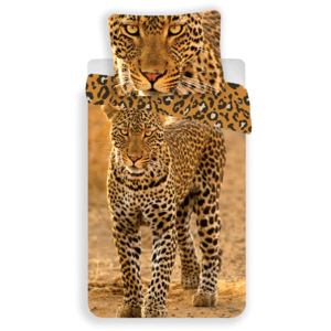 Jerry Fabrics Obliečky Leopard 140x200/70x90 cm