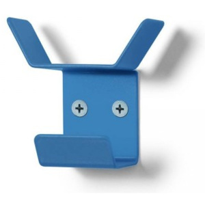 Nástenný vešiak Mini, trojitý modrá