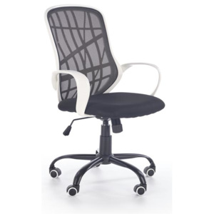 Kancelárska stolička DESSERT červená / biela / zelená Halmar černá/bílá