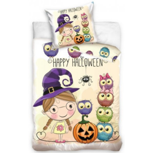 · Detské obliečky Malá čarodejnica - Happy Halloween - kolekcia U and Me - 100% bavlna - 70x90 cm + 140x 200 cm