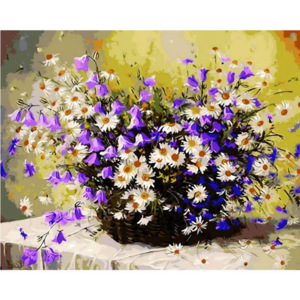 Maľovanie podľa čísiel "Kvety" 40x50 cm