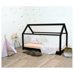 TERY detská posteľ bez bočnice, Farba čierna, Veľkosť 120 x 160 cm