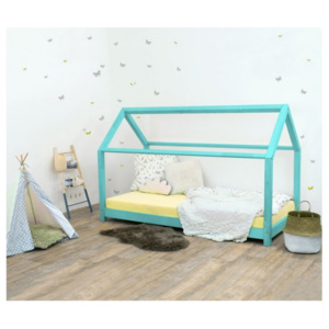 TERY detská posteľ bez bočnice, Farba tyrkysová, Veľkosť 120 x 190 cm