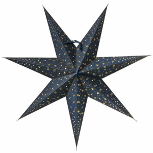 Závesná svietiaca hviezda Isadora Blue 60 cm