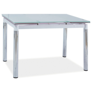 Jedálenský stôl GD-018 (biela + chróm) (pre 4 až 6 osôb). Vlastná spoľahlivá doprava až k Vám domov