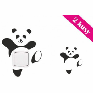 Samolepky na vypínač - Panda