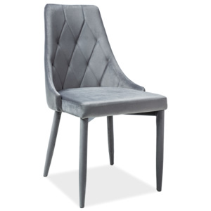 Jedálenská stolička Trix Velvet (sivá). Vlastná spoľahlivá doprava až k Vám domov