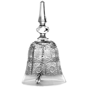 Krištáľový zvonček 500PK, farba číry krištáľ, výška 170 mm