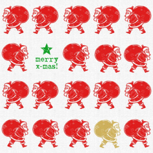 Balenie 10 papierových obrúskov s vianočným motívom PPD Scandic Santa Red Linen