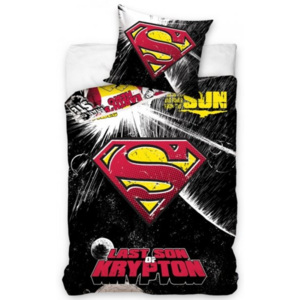 Carbotex · Posteľné návliečky SUPERMAN - Last son of Krypton - 100% bavlna - 70x90 cm + 140x200 cm