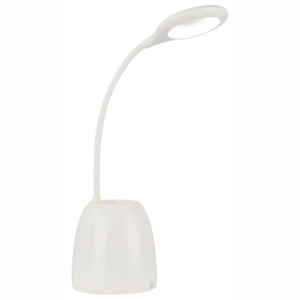 Stolové svietidlo LED Margaery 58324 (moderné/dizajnové) (biela + satinovaná). Vlastná spoľahlivá doprava až k Vám domov