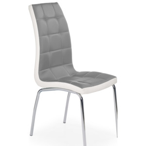 Jedálenská stolička K186 (sivá + biela). Vlastná spoľahlivá doprava až k Vám domov