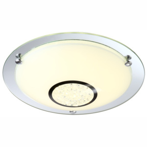 Stropné/nástenné svietidlo LED Amada 48240 (moderné/dizajnové) (chróm + opál). Vlastná spoľahlivá doprava až k Vám domov