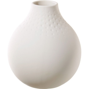 Villeroy & Boch Collier Blanc porcelánová váza Perle, 11 x 11 cm