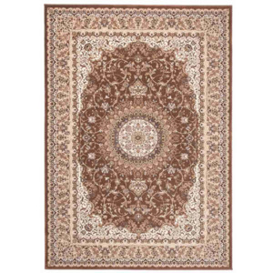 Vlnený kusový koberec Dyslan hnedý, Velikosti 160x229cm