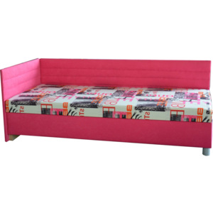 Jednolôžková posteľ (váľanda) 90 cm Etile 2 (so 7-zónovým matracom lux) (L). Vlastná spoľahlivá doprava až k Vám domov