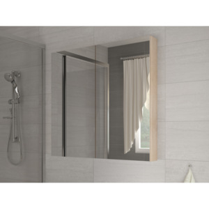 Kúpelňová skrinka na stenu Della 60 dub sonoma svetlý + zrkadlo. Vlastná spoľahlivá doprava až k Vám domov