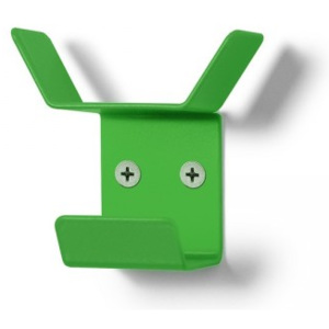 Nástenný vešiak Mini, trojitý zelená