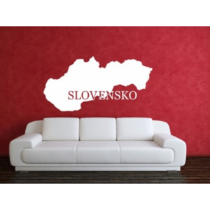 Samolepka - Mapa Slovenska - 40 x 80 cm - 300