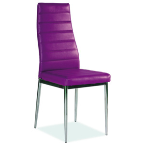 Jedálenská stolička Herbert (ekokoža fialová). Vlastná spoľahlivá doprava až k Vám domov