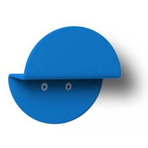Nástenný okrúhly vešiak modrá