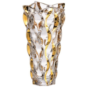 Váza Samba zlato, bezolovnatý crystalite, výška 305 mm