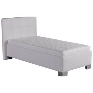 Jednolôžková posteľ 90 cm Blanár Kelly (biela) (s roštom a matracom Nelly). Vlastná spoľahlivá doprava až k Vám domov