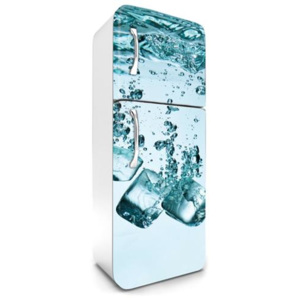 Samolepiace tapety na chladničku, rozmer 180 cm x 65 cm, kocky ľadu, DIMEX FR-180-007