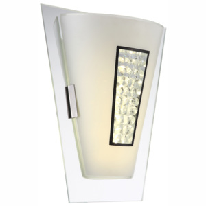 Stropné/nástenné svietidlo LED Amada 48240W (moderné/dizajnové) (chróm + opál). Vlastná spoľahlivá doprava až k Vám domov