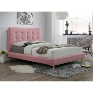 Manželská posteľ 160 cm Dona (ružová) (s roštom). Vlastná spoľahlivá doprava až k Vám domov