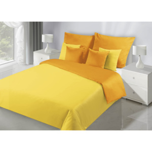 Posteľná bielizeň 200x140 cm Nova (žltá + oranžová) (komplet s obliečkami na vankúše). Akcia -23%. Vlastná spoľahlivá doprava až k Vám domov