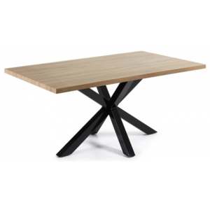 X-ROSS BLACK WOOD stôl, Veľkosť 180 x 90 cm, Materiál MDF s dubovou dyhou