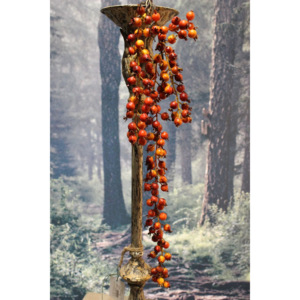 Oranžové umelé šípky na konári 72cm