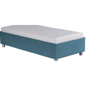 Jednolôžková posteľ 90 cm Blanár Neptun (modrá) (s roštom). Akcia -25%. Vlastná spoľahlivá doprava až k Vám domov
