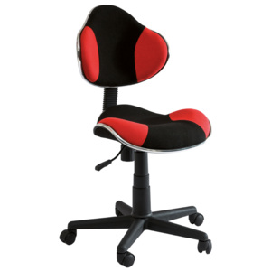 Detská stolička Q-G2 látka, červeno-čierna. Vlastná spoľahlivá doprava až k Vám domov