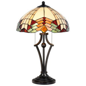 Stolná lampa Tiffany Montaq - Ø 40 cm