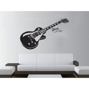 Nálepky na stenu - Gitara Gibson Les Paul - 40 x 110 cm - 772