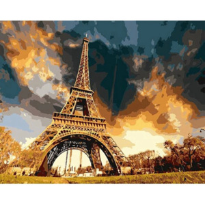 Maľovanie podľa čísiel "Eiffelovka" 40x50 cm