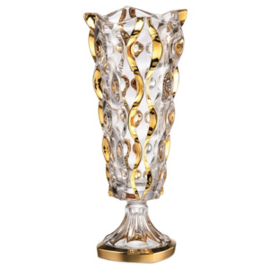 Váza Samba zlato, bezolovnatý crystalite, výška 405 mm